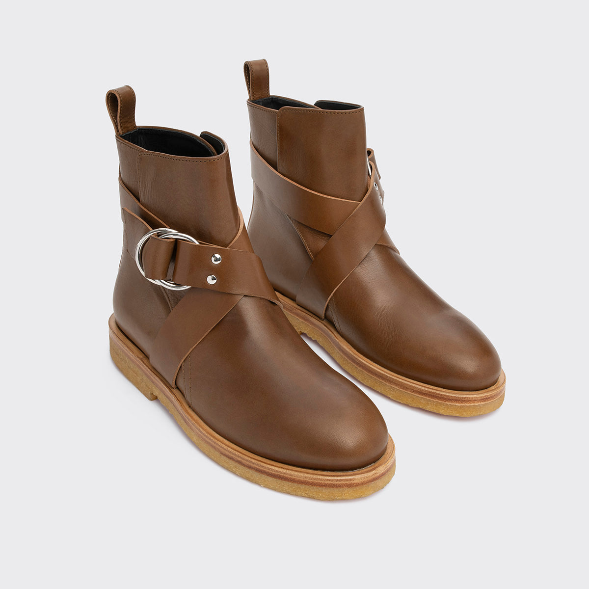 Pierre Hardy DAKOTA BOOTS, light brown calfskin, vue 5