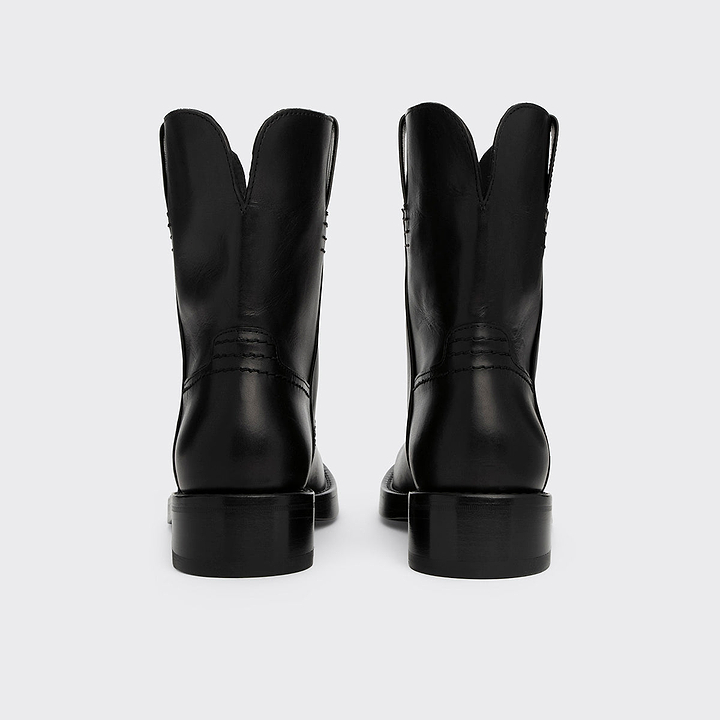 Pierre Hardy BOTTINES UMA, cuir de veau noir, vue 7