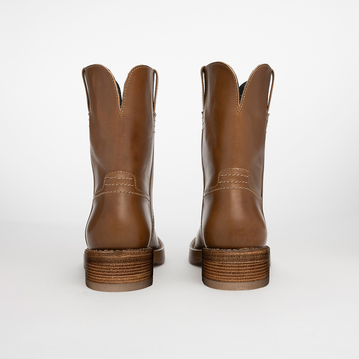Pierre Hardy BOTTINES UMA, cuir de veau marron clair, vue 5