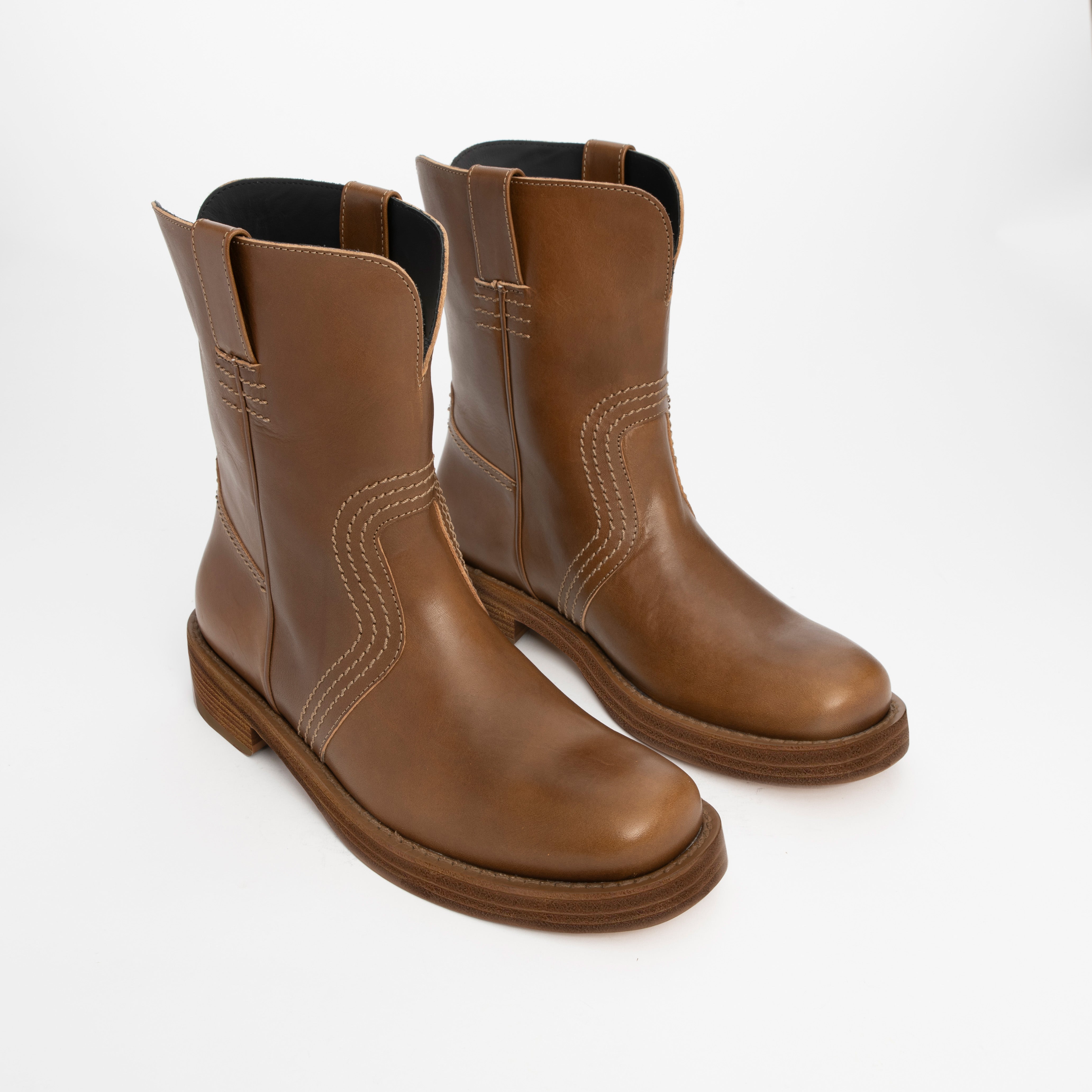 Pierre Hardy BOTTINES UMA, cuir de veau marron clair, vue 3