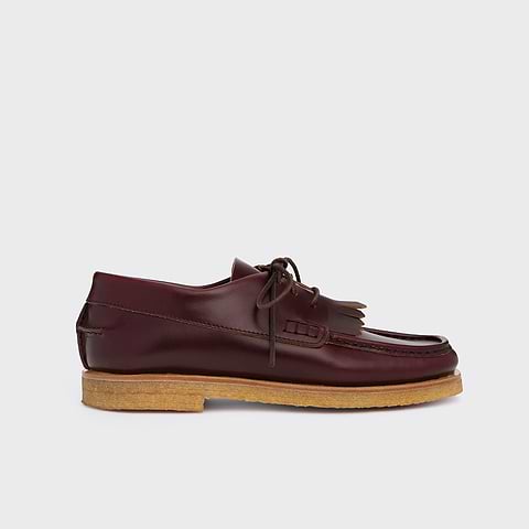 Pierre Hardy DERBY MATT, cuir de veau bordeaux