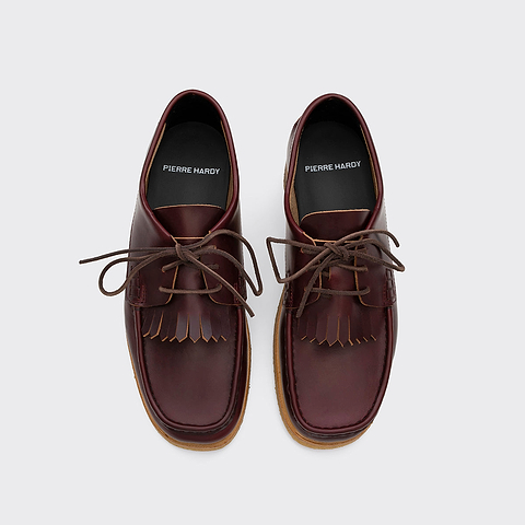 Pierre Hardy DERBY MATT, cuir de veau bordeaux, vue 2