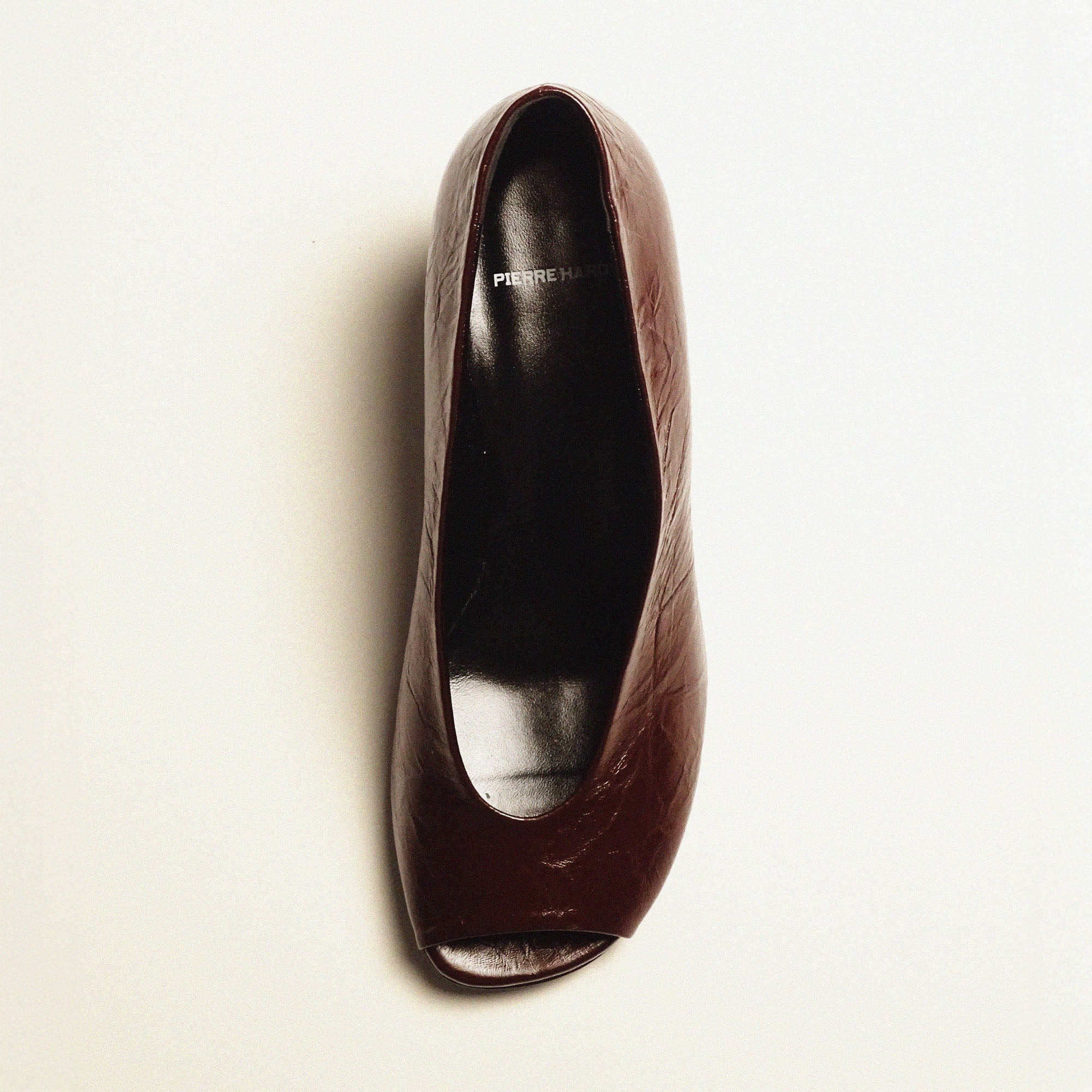 Pierre Hardy ESCARPIN KAREN, cuir de veau craquelé bordeaux, vue 8