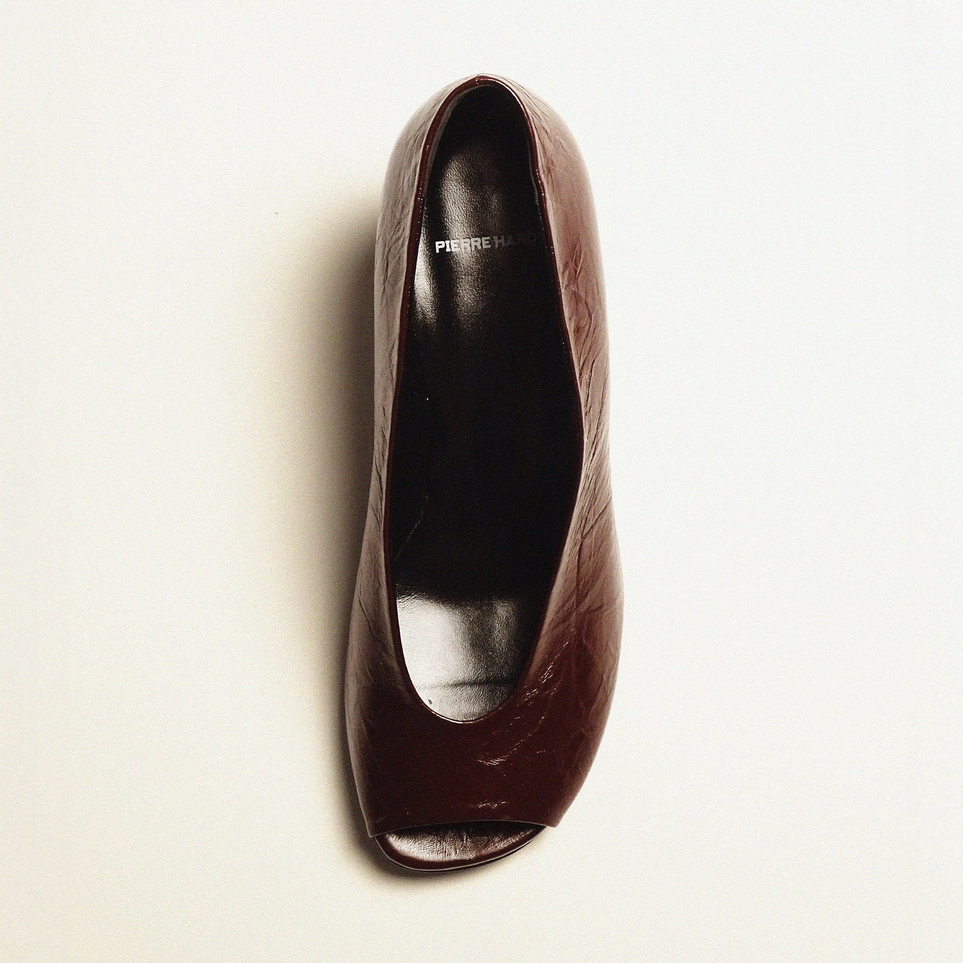 Pierre Hardy ESCARPIN KAREN, cuir de veau craquelé bordeaux, vue 8