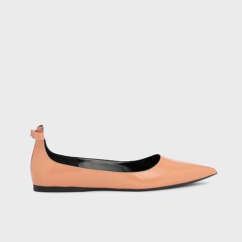 Pierre Hardy BALLERINE CLÉO, cuir d'agneau glacé abricot