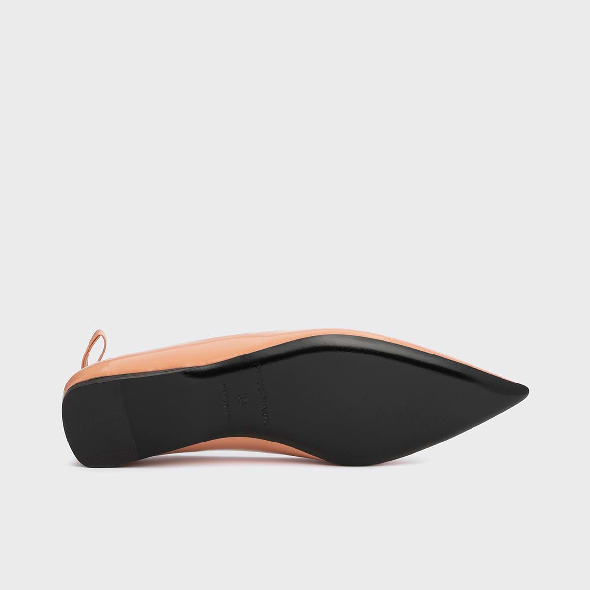 Pierre Hardy BALLERINE CLÉO, cuir d'agneau glacé abricot, vue 5