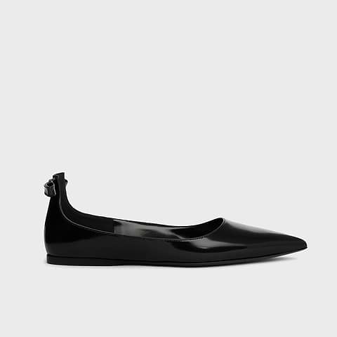 Pierre Hardy BALLERINE CLÉO, cuir d'agneau glacé noir