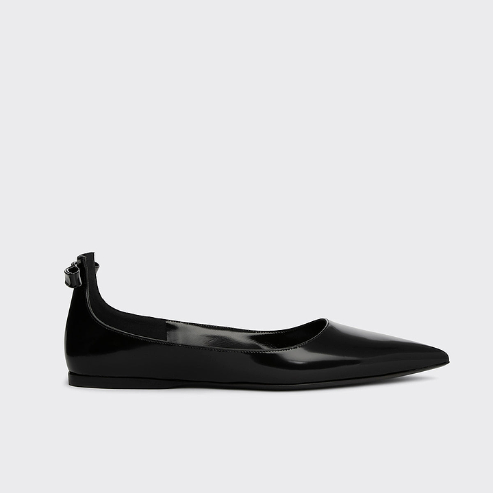 Pierre Hardy BALLERINE CLÉO, cuir d'agneau glacé noir