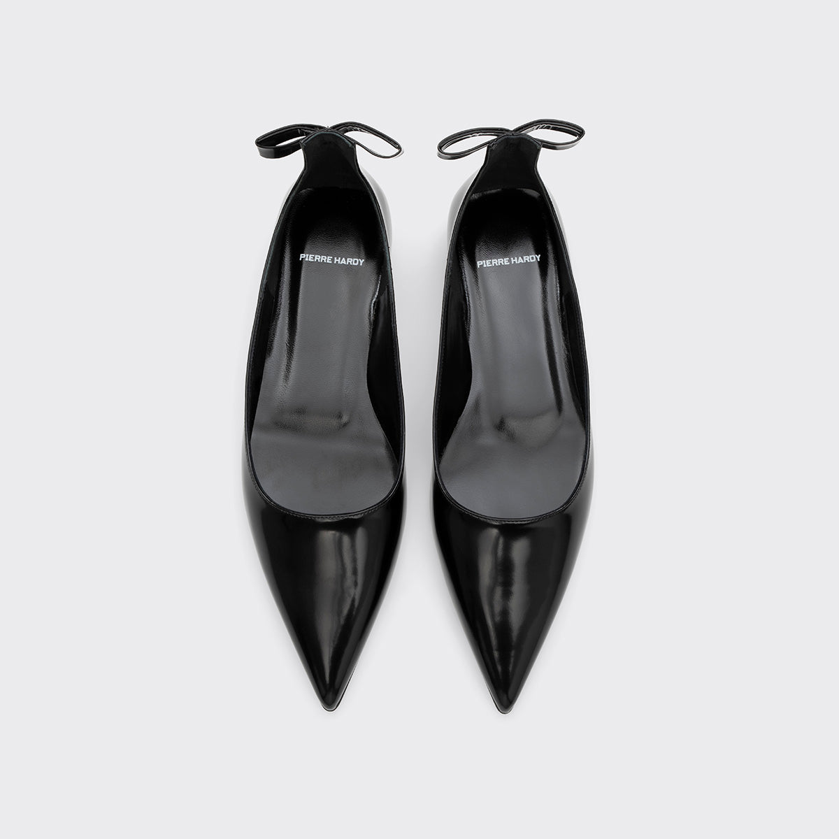 Pierre Hardy BALLERINE CLÉO, cuir d'agneau glacé noir, vue 3