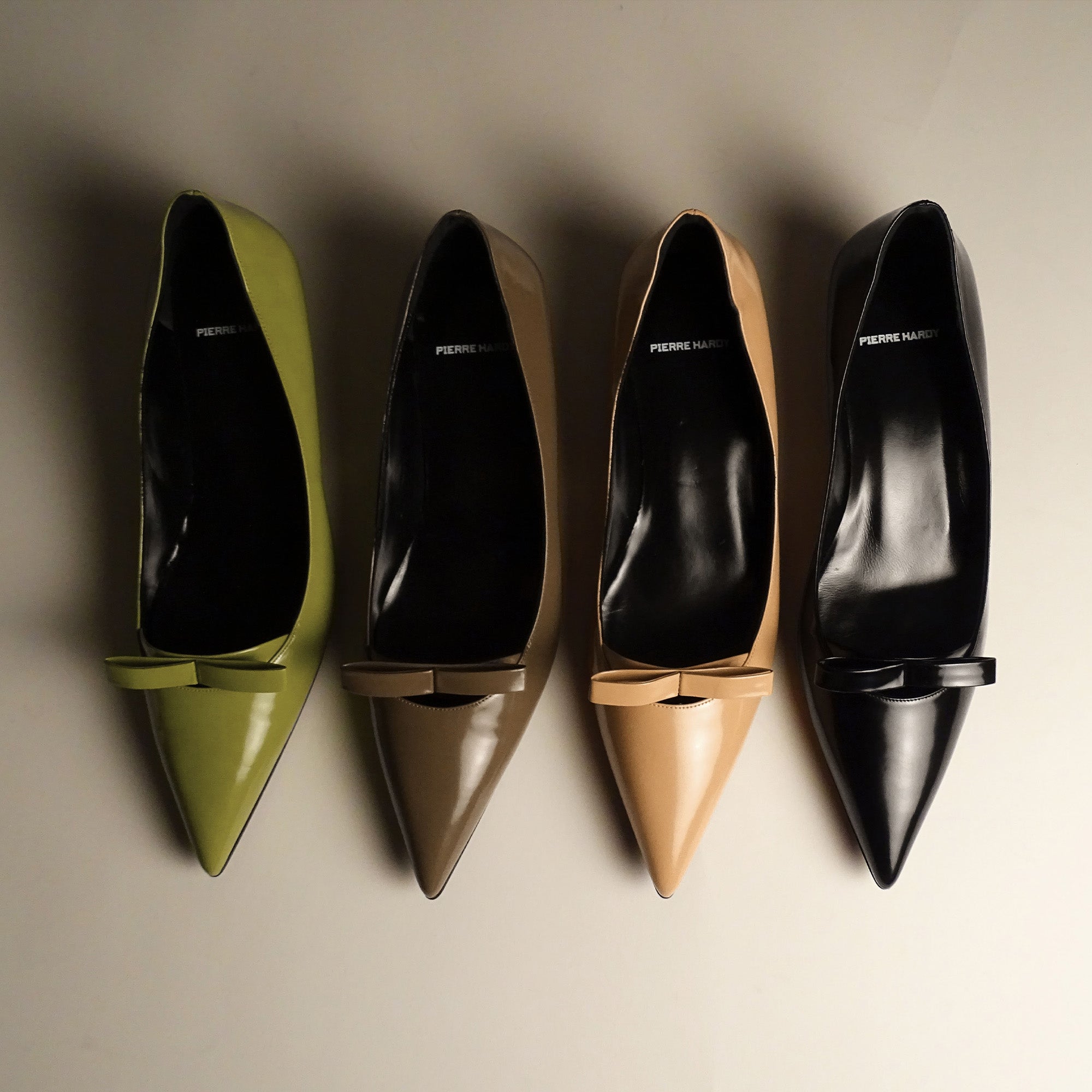 Pierre Hardy ESCARPIN DELPHINE, cuir d'agneau glacé vert citron, vue 7