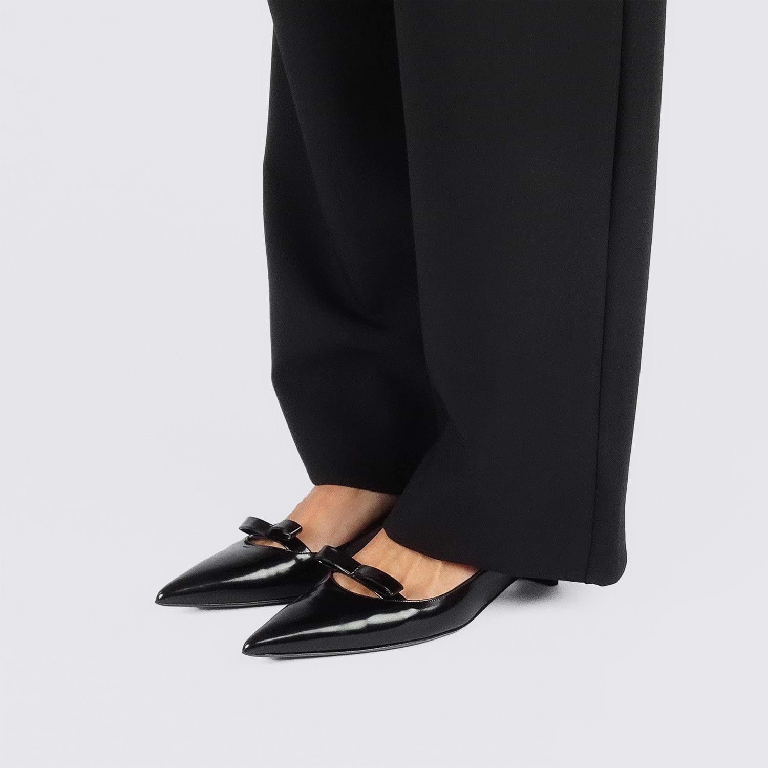 Pierre Hardy ESCARPIN DELPHINE, cuir d'agneau glacé noir, vue 5