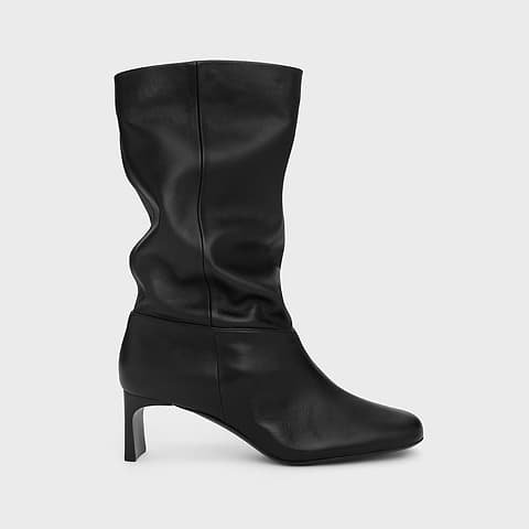 Pierre Hardy BOTTES JOELLE, cuir d'agneau noir