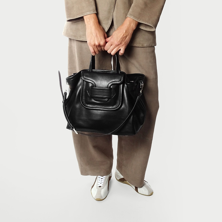 Pierre Hardy SAC TOTE ALPHA DAY, cuir de veau noir, vue 4