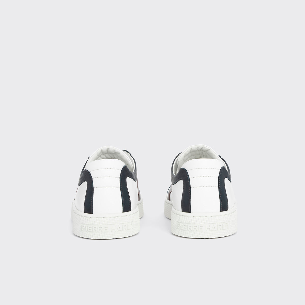 Pierre Hardy BASKETS ALPHA - HOMME, cuir de veau blanc, vert, bleu marine et bordeaux, vue 6