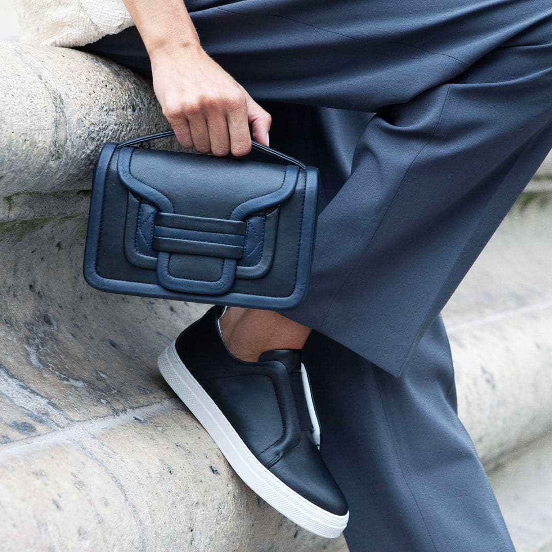 Pierre Hardy BASKETS SLIDER, cuir de veau noir, vue 6