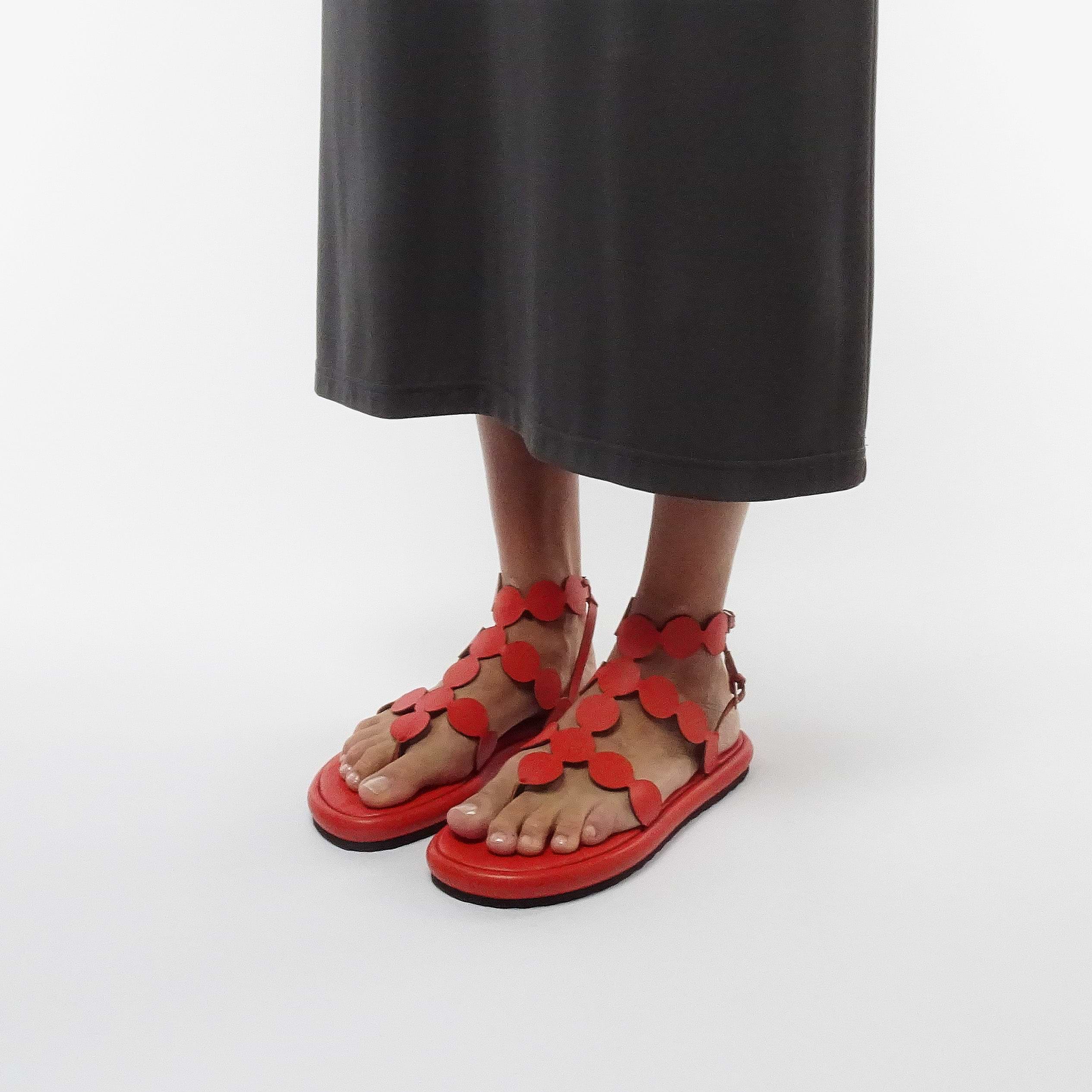 Pierre Hardy ANTIC BULLES SANDAL, sun calfskin, vue 4