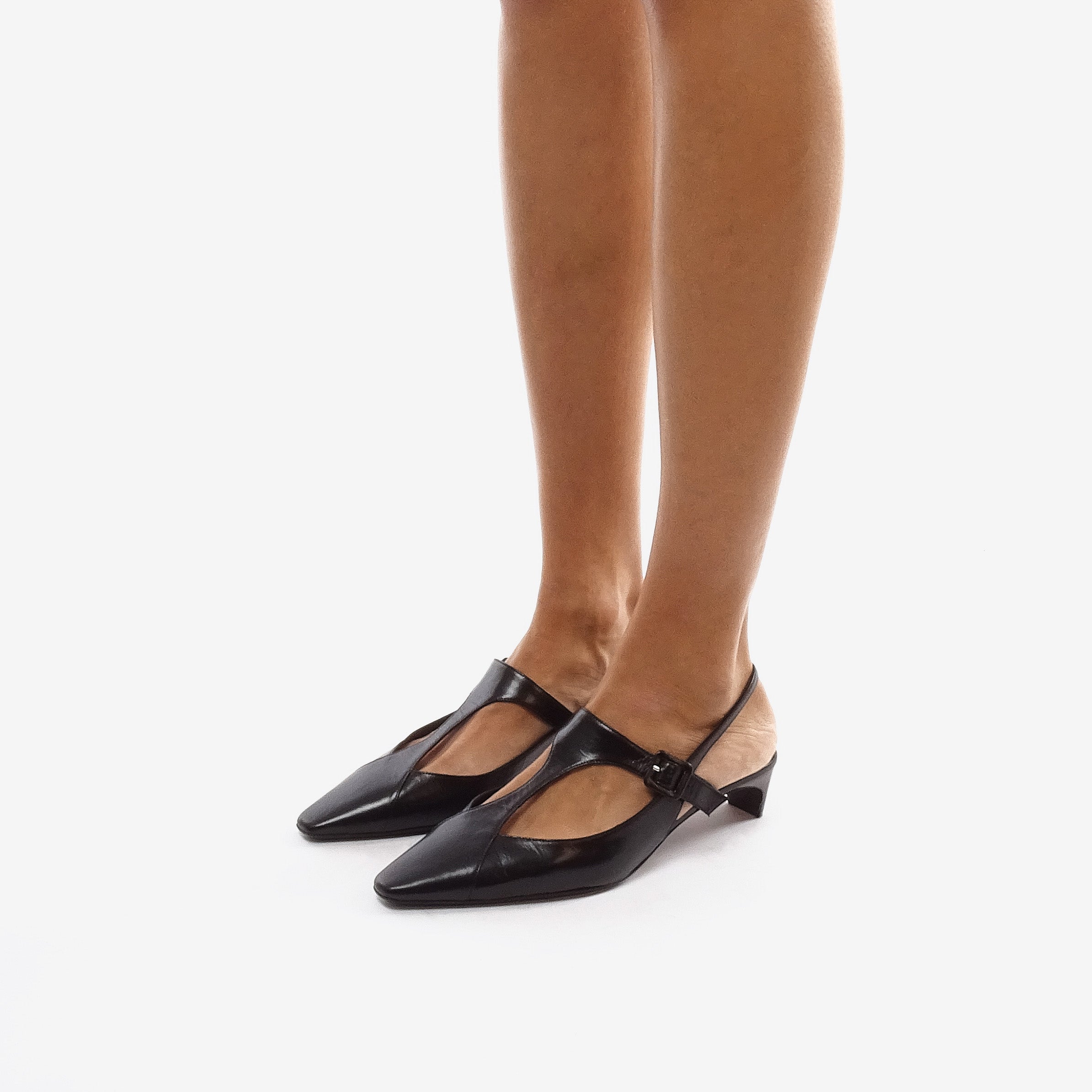 Pierre Hardy ESCARPIN SLINGBACK EDDIE, cuir de chevreau noir, vue 5