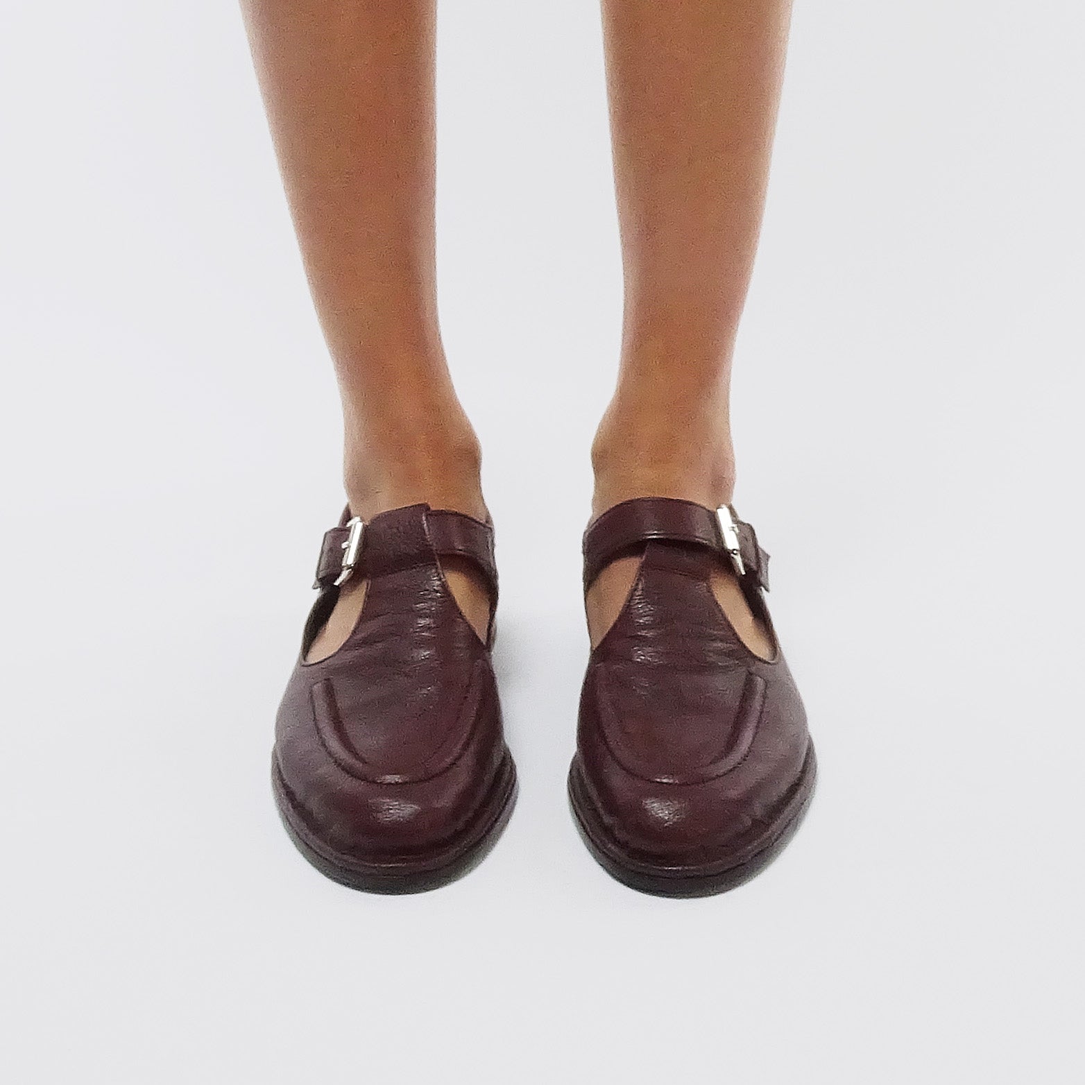 Pierre Hardy SANDALE MODICA, cuir de chèvre grainé bordeaux, vue 4