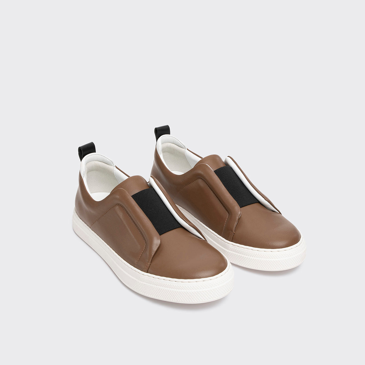 Pierre Hardy SLIDER SNEAKERS, cuir de veau camel, vue 3