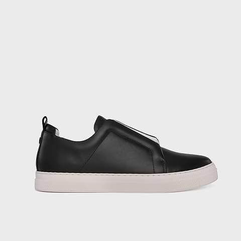 Pierre Hardy BASKETS SLIDER, cuir de veau noir