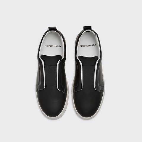 Pierre Hardy SLIDER SNEAKERS, black calfskin, vue 2