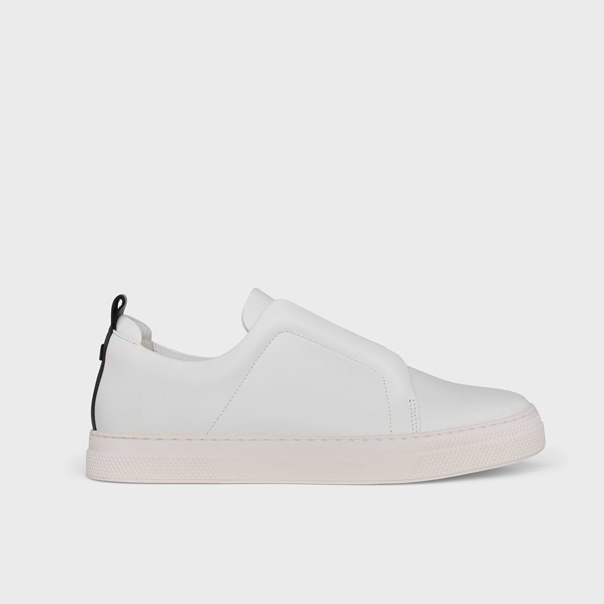 Pierre Hardy BASKETS SLIDER, cuir de veau blanc et noir