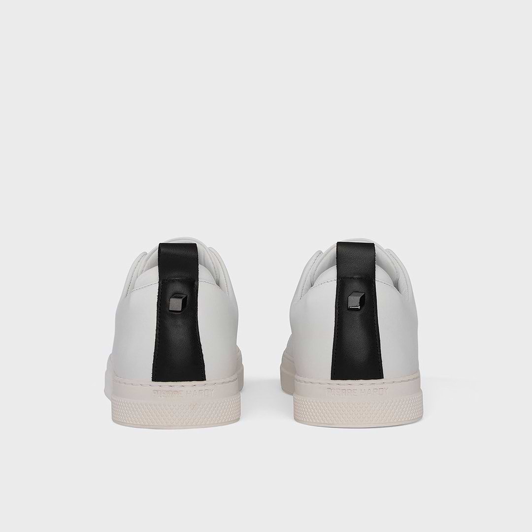 Pierre Hardy BASKETS SLIDER, cuir de veau blanc et noir, vue 7