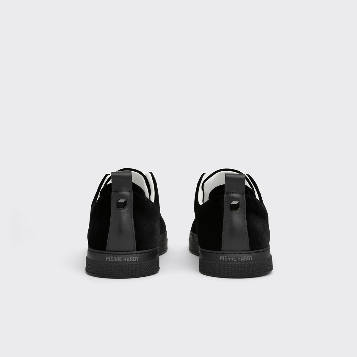 Pierre Hardy BASKETS SLIDER, cuir de veau et velours noir, vue 5