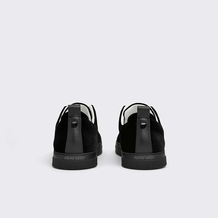 Pierre Hardy BASKETS SLIDER, cuir de veau et velours noir, vue 5