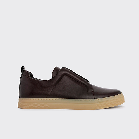 Pierre Hardy BASKETS SLIDER, cuir de veau bordeaux