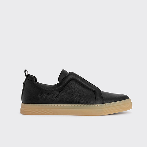 Pierre Hardy BASKETS SLIDER, cuir de veau grainé noir