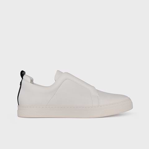 Pierre Hardy BASKETS SLIDER, cuir de veau blanc