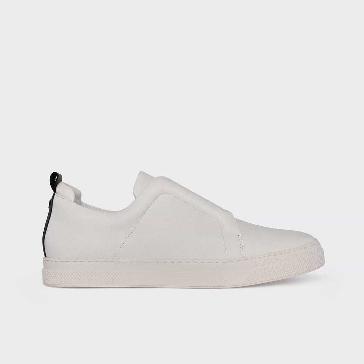 Pierre Hardy SLIDER SNEAKERS, white calfskin