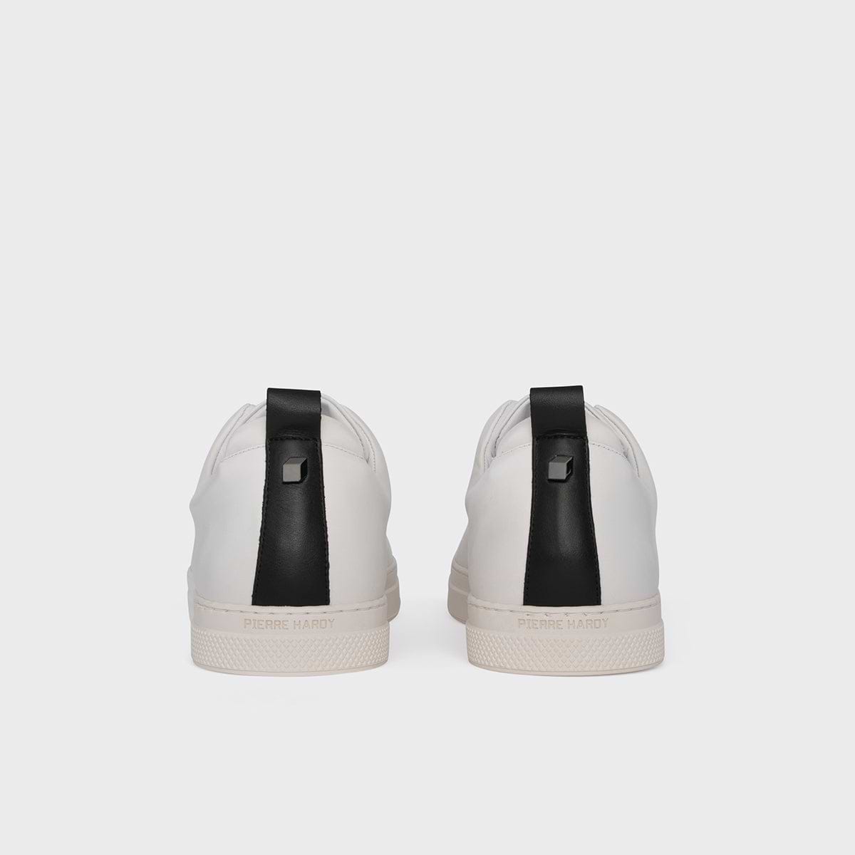 Pierre Hardy SLIDER SNEAKERS, white calfskin, vue 8