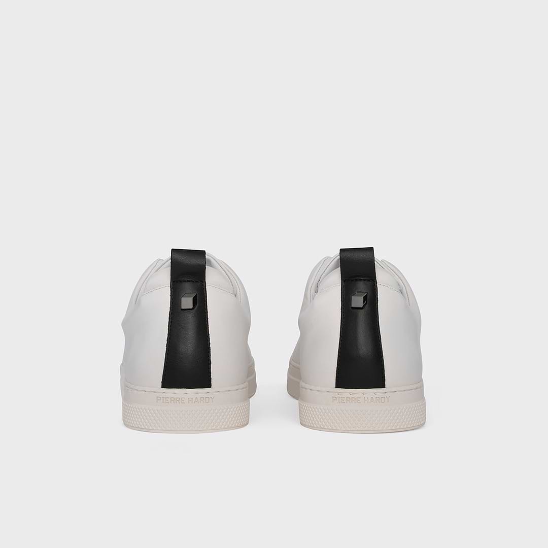 Pierre Hardy SLIDER SNEAKERS, white calfskin, vue 8