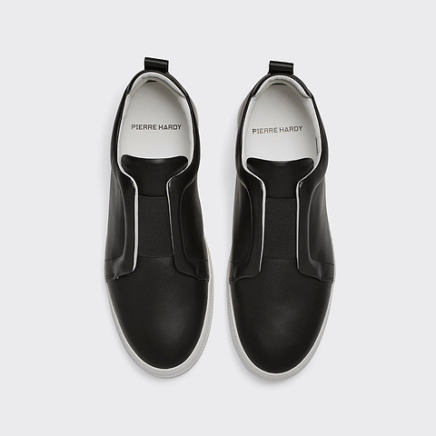 Pierre Hardy BASKETS SLIDER, cuir de veau noir, vue 2