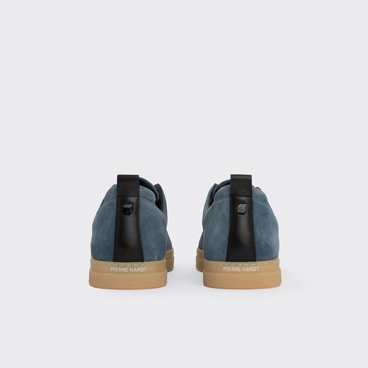 Pierre Hardy SLIDER SNEAKERS, denim blue suede calfskin and black calfskin, vue 6
