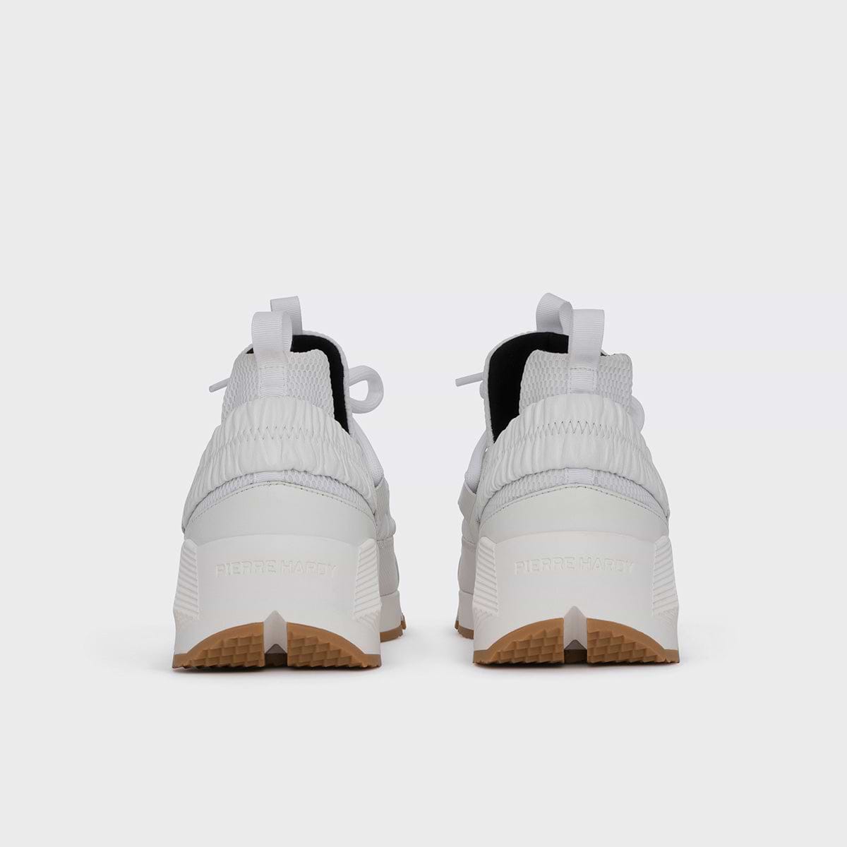 Pierre Hardy BASKETS TREK COMET, mesh blanc avec empiècements en veau blanc, vue 6