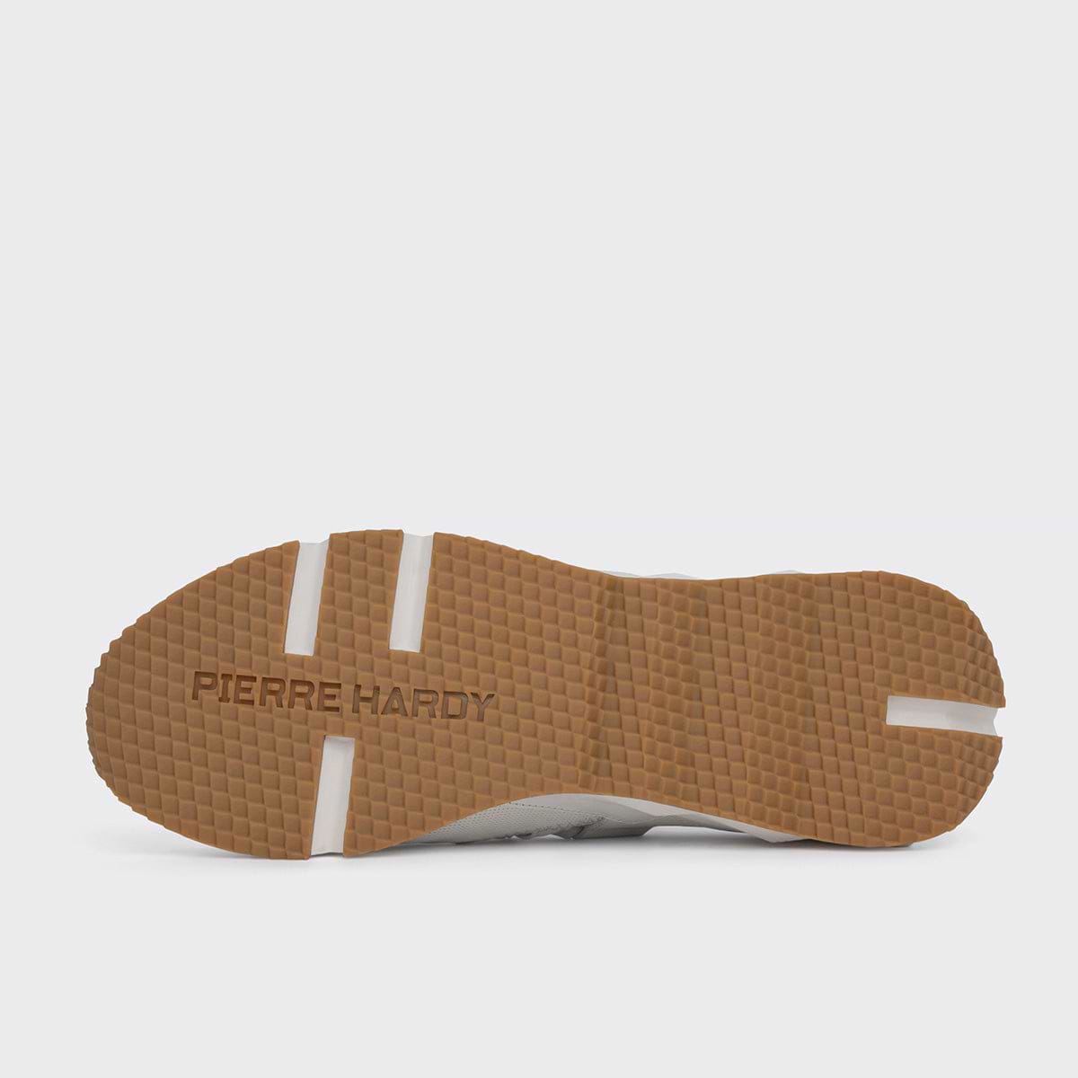 Pierre Hardy BASKETS TREK COMET, mesh blanc avec empiècements en veau blanc, vue 8