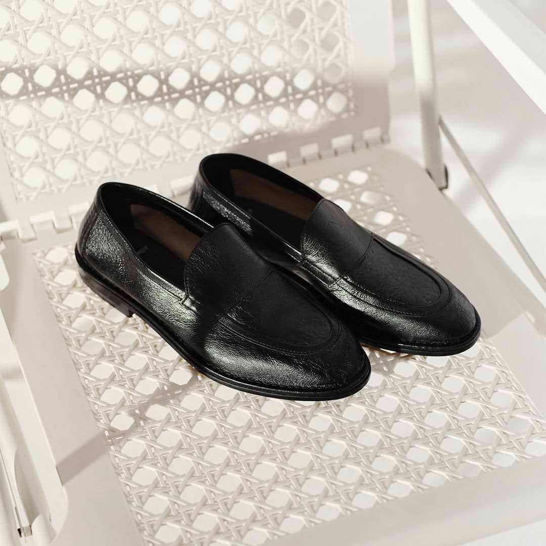Pierre Hardy MOCASSIN NOTO, mocassin souple en cuir de kangourou noir, vue 9