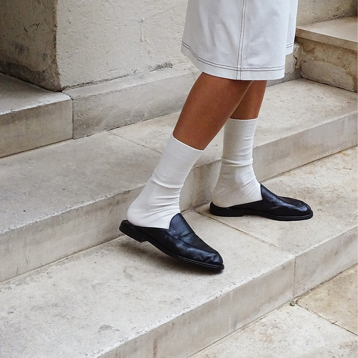 Pierre Hardy MULE NOTO, cuir de kangourou noir, vue 6