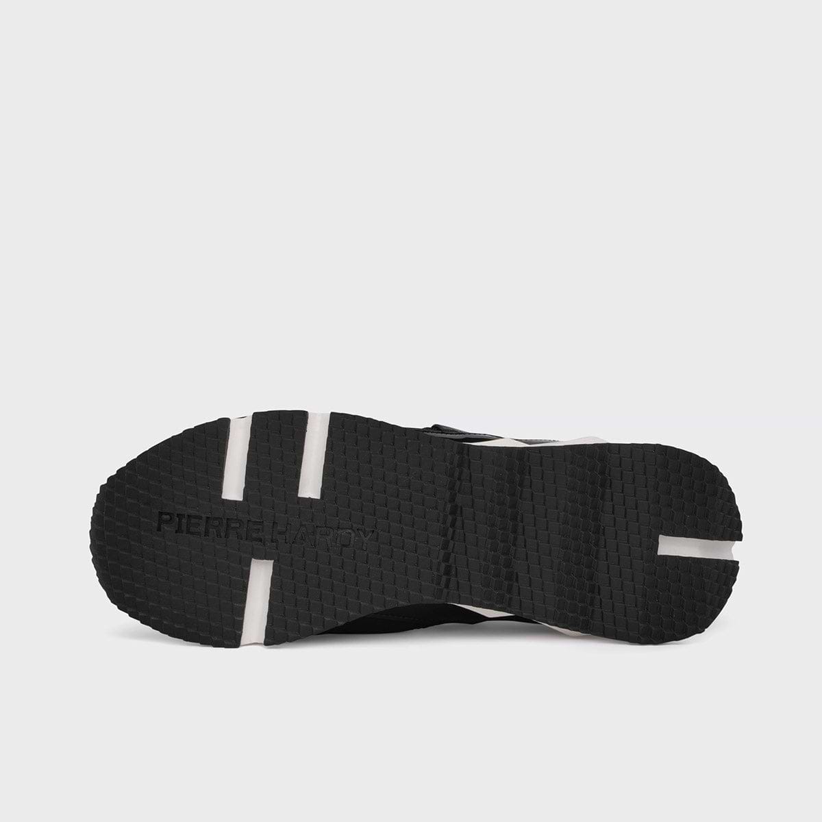 Pierre Hardy BASKETS TREK COMET, néoprène noir avec empiècements en cuir d'agneau noir verni, ainsi qu'en cuir de veau noir, vue 6