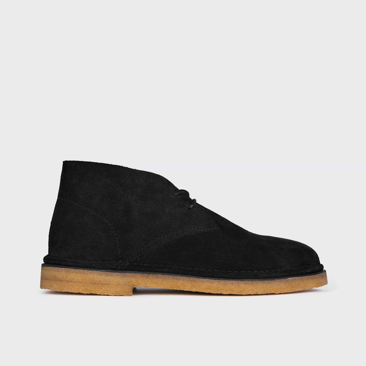Pierre Hardy DESERT BOOTS ANTOINE, cuir de veau velours noir
