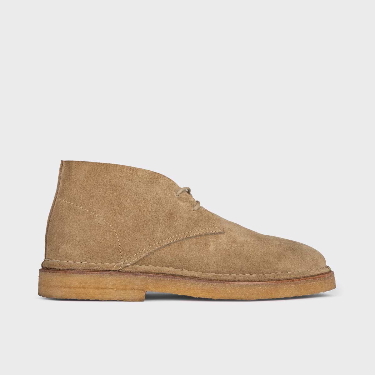 Pierre Hardy DESERT BOOTS ANTOINE, cuir de veau velours sable