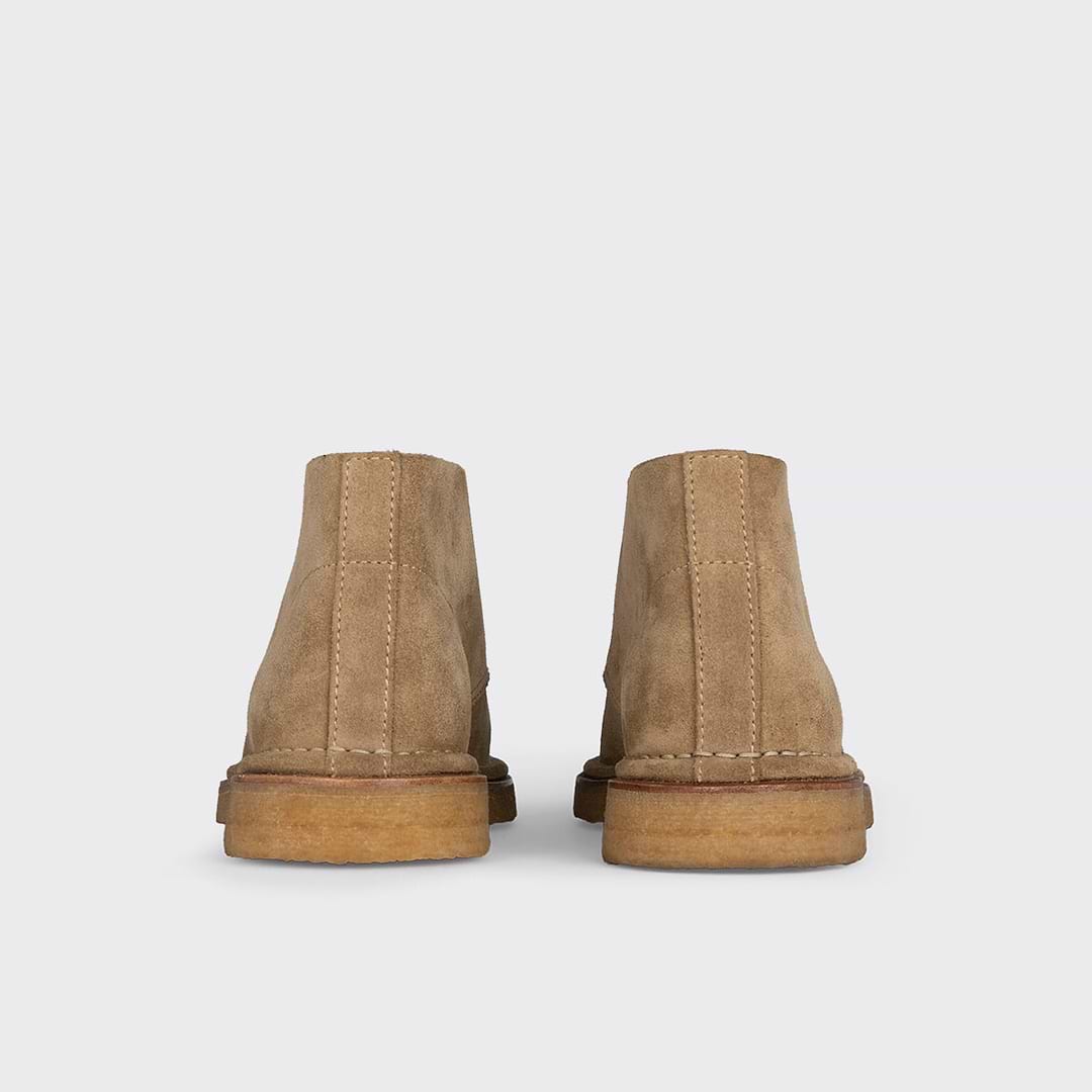 Pierre Hardy DESERT BOOTS ANTOINE, cuir de veau velours sable, vue 6
