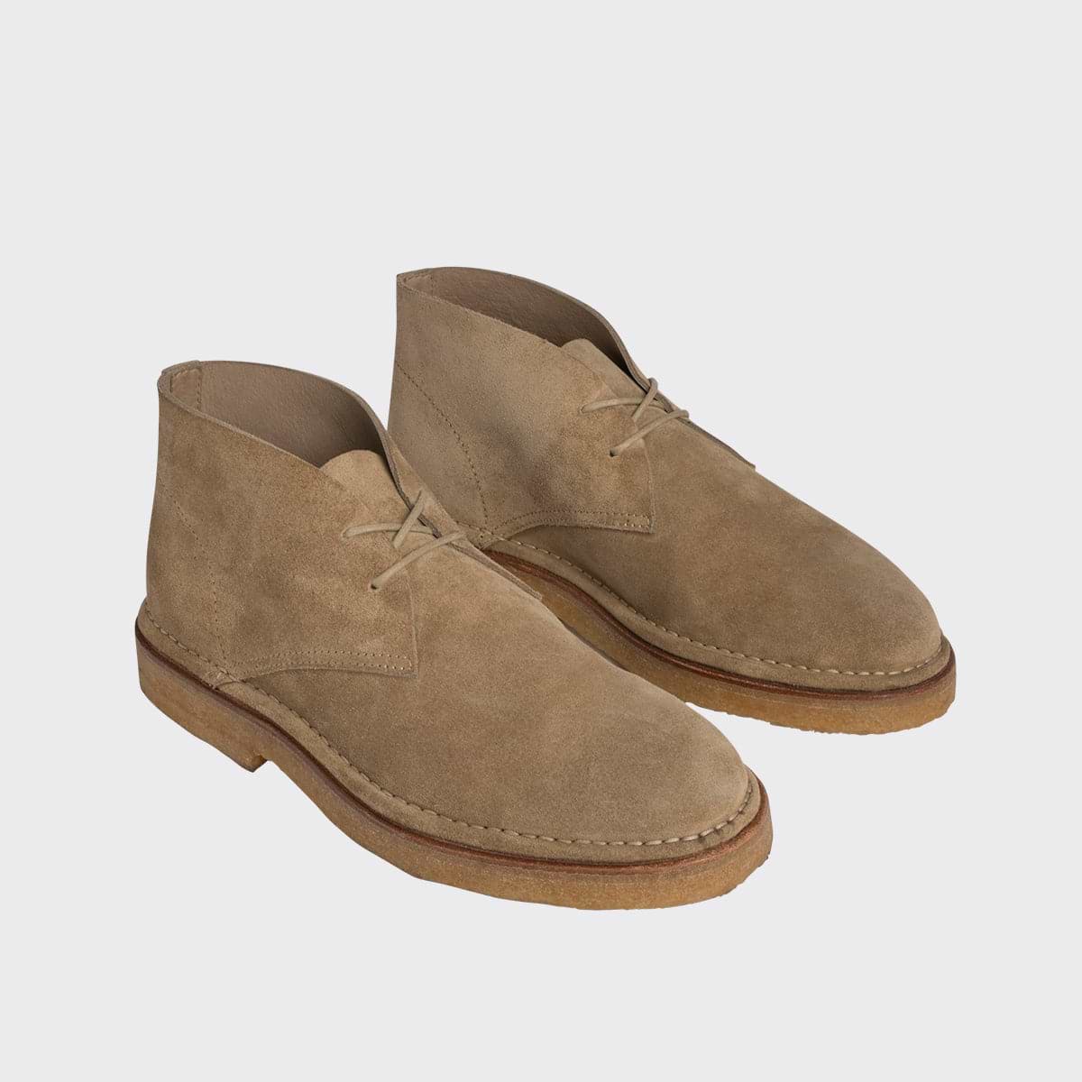 Pierre Hardy DESERT BOOTS ANTOINE, cuir de veau velours sable, vue 5