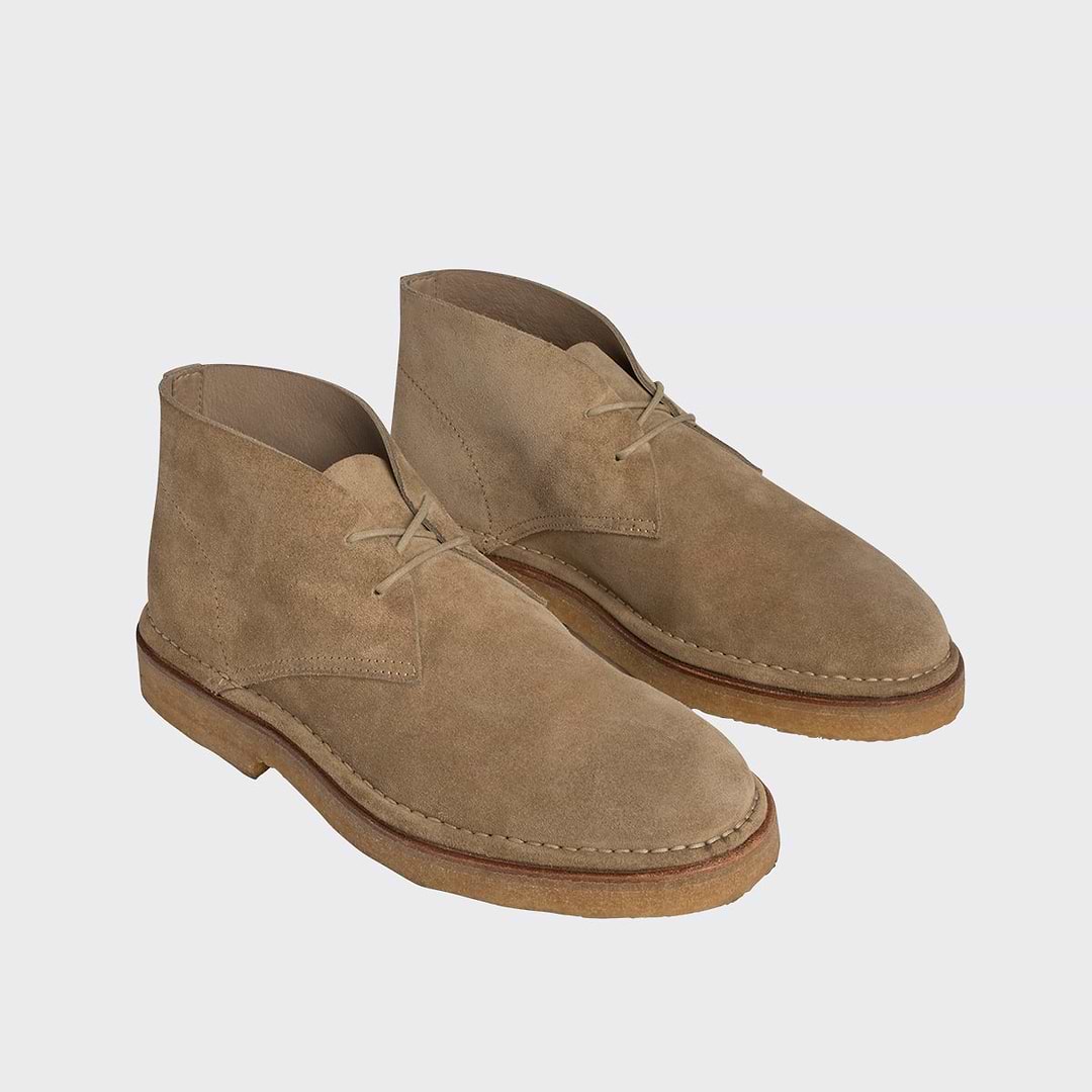 Pierre Hardy DESERT BOOTS ANTOINE, cuir de veau velours sable, vue 5