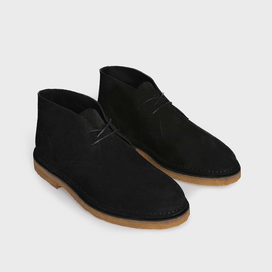 Pierre Hardy DESERT BOOTS ANTOINE, cuir de veau velours noir, vue 7