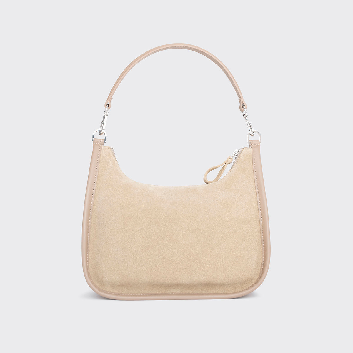Pierre Hardy SAC ALPHA DAY, cuir de veau velours et cuir de veau beige, vue 7