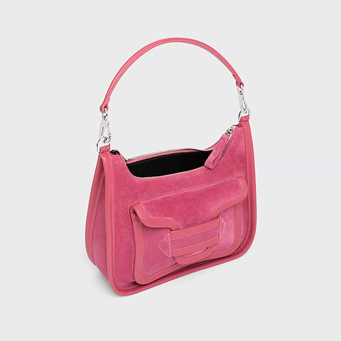 Pierre Hardy SAC ALPHA DAY, cuir de veau velours et cuir de veau rose, vue 2